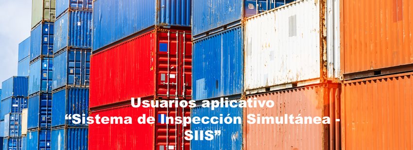 Usuarios aplicativo “Sistema de Inspección Simultánea - SIIS” 