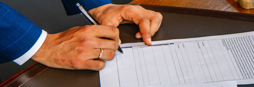 Imagen firma de documento